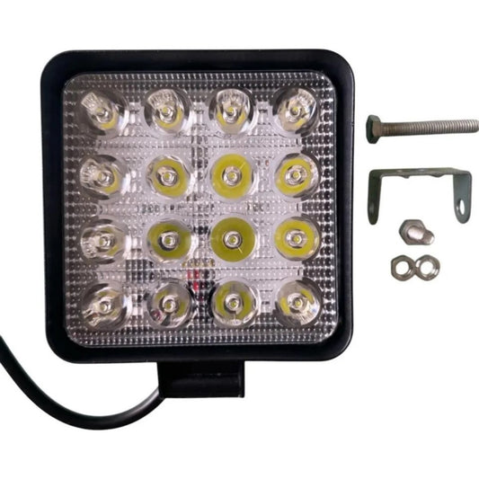 Luz Farol Foco Faenero Cuadrado 16 Led 12-24v 48w Slim 70397-E