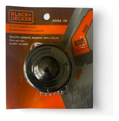 Carrete Repuesto Orilladora Black And A6054-CH Con Hilo Gris