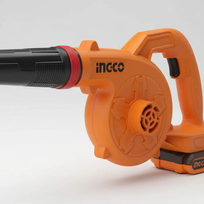 Soplador Inalambrico 20v + 2 Bat + Carg Ingco CABLI200282 Naranja Claro