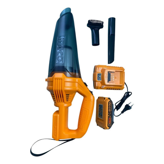 Aspiradora Inalámbrica 20v P/auto+bat+carg Ingco CVLI20126