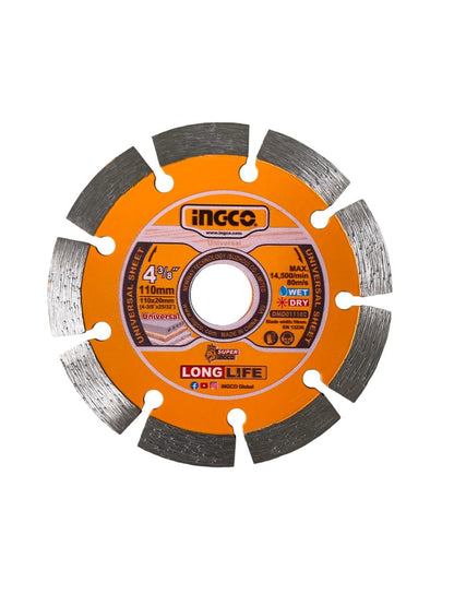 Disco Diamantado Segmentado 110x20mm Ingco DMD011102m