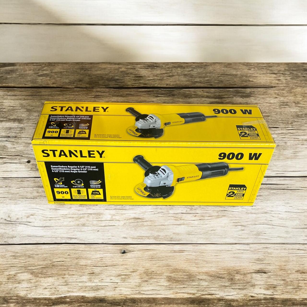 Esmeril Angular Amoladora 900w 115mm Stanley STGS9115B2C - Amarillo/negro