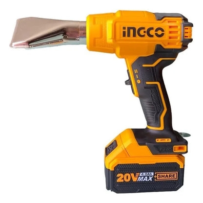 Pistola De Calor Inalambrica Ingco 550ºc HGLI20025 Amarillo