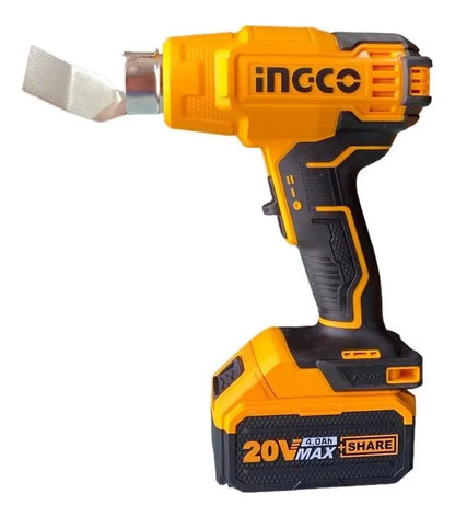 Pistola De Calor Inalambrica Ingco 550ºc HGLI20025 Amarillo
