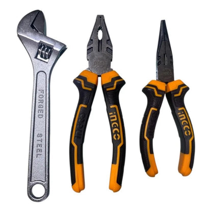 Kit Set 168 Herram Y Accesorios Manuales Ingco HKTHP21681 Naranja