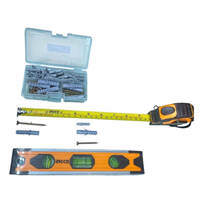 Kit Set 168 Herram Y Accesorios Manuales Ingco HKTHP21681 Naranja