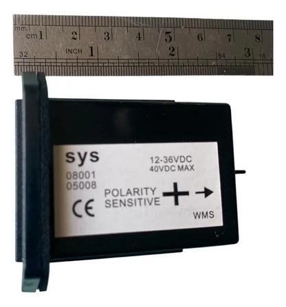 Horometro Rectangular 12-36 Vdc Para Maquinaria Y Vehículos Negro