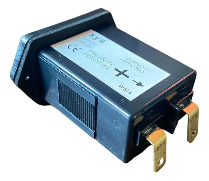 Horometro Rectangular 12-36 Vdc Para Maquinaria Y Vehículos Negro