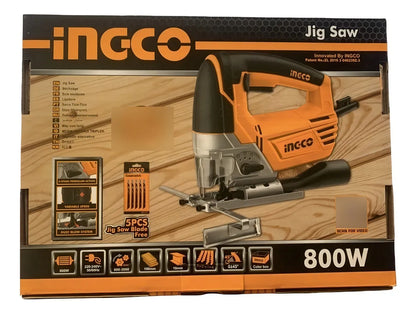 Sierra Caladora Cable INGCO JS80028 - 800 W con 5 sierras