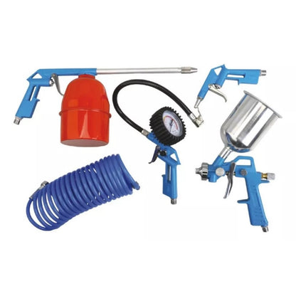 Kit Compresor 5pz Pistolas Y Manguera Hyundai KITXY5000