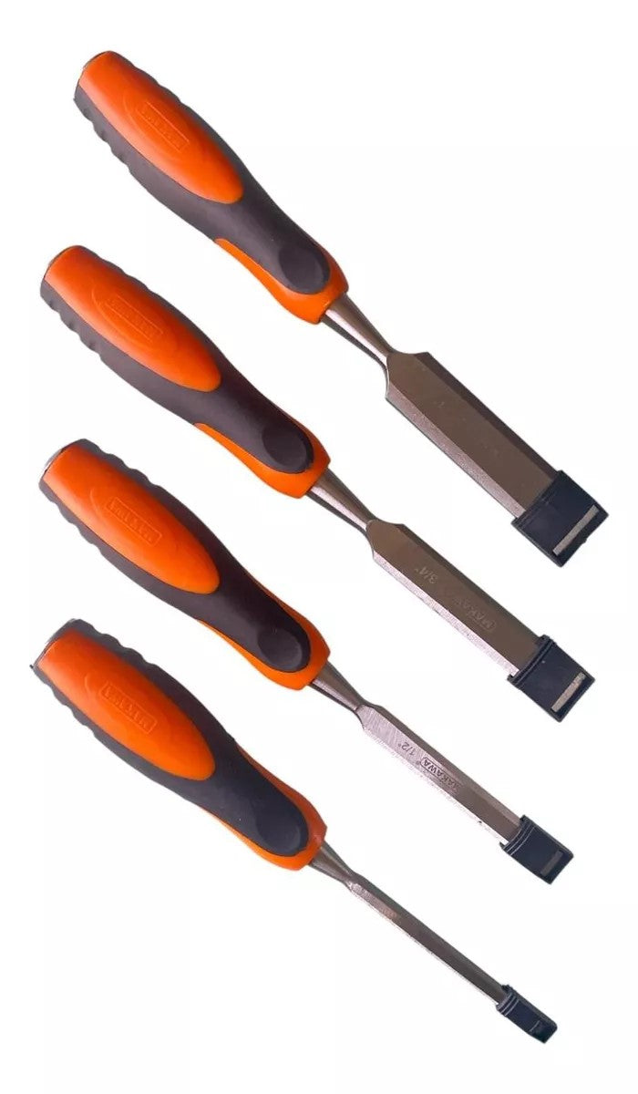 Set Juego 4 Formones Para Madera Cr-v Makawa MK0154