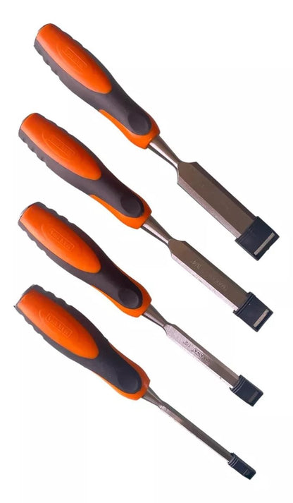 Set Juego 4 Formones Para Madera Cr-v Makawa MK0154