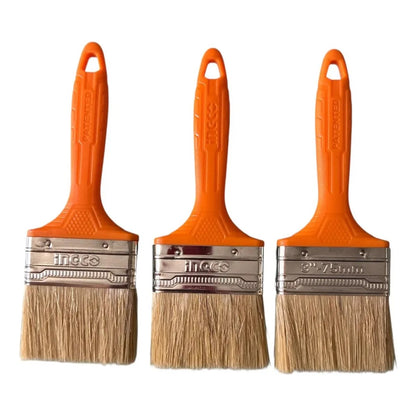 Pack De 3 Brochas Para Pintar De 3 Pulgadas Ingco CHPTB78603 Beige
