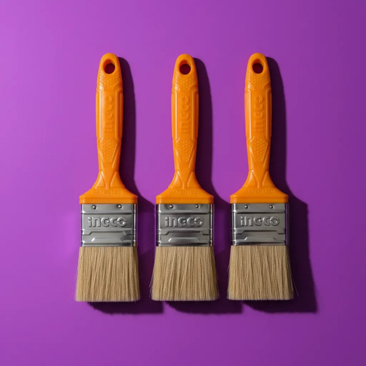 Pack De 3 Brochas Para Pintar De 2 Pulgadas Ingco CHPTB68702 Beige