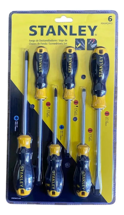 Set Juego 6 Pzs Destornilladores Stanley STMT66672-840
