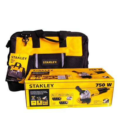 Bolso De Herramientas Stanley Stst516126la+ Esmeril Sg115v10 Negro