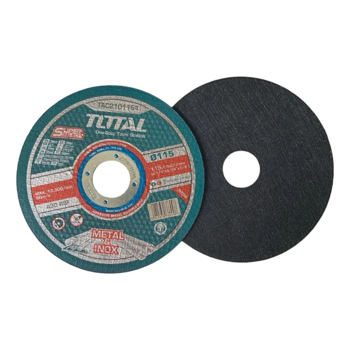 Disco Corte Total TAC2101151 Metal 115x1x22.2mm Turquesa