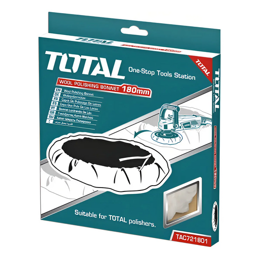 Bonete Disco Para Pulir 180mm Lana Total TAC721801