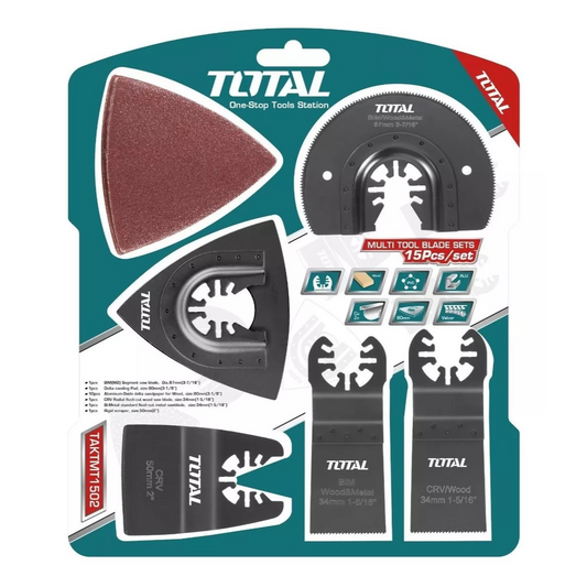 Set Kit Hojas Multifuncional 15 Piezas Total TAKTMT1502