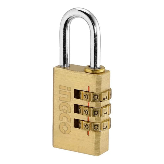 Candado De Bronce De 3 Dígitos 30mm Ingco DBCK0303