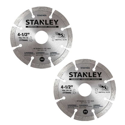 Esmeril Angular Stanley SG7115V10-B2C 4 1/2 850w +10 Discos Amarillo
