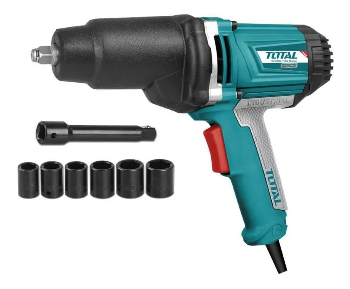 Pistola De Impacto Eléctrica 1/2" 1050w Total + 6 Dados TIW10101